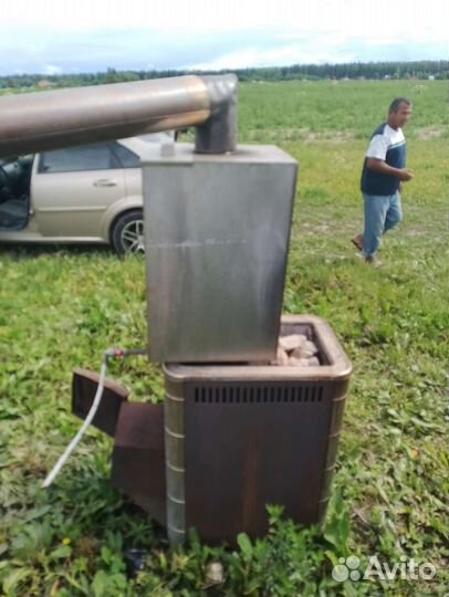 Чугунная печь для бани бу