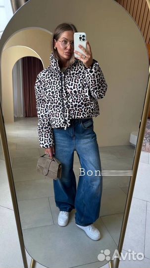 Куртка леопард корея