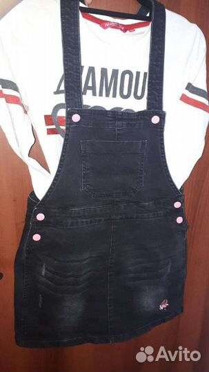 Джинсовый сарафан для девочки