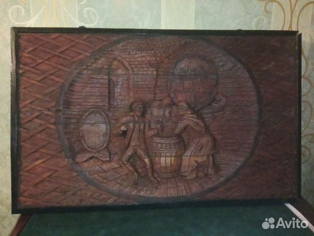 Картина резная на дереве