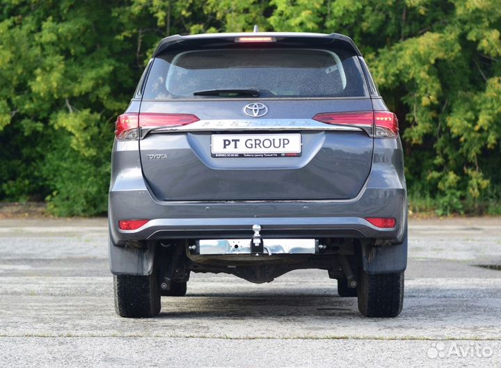 Фаркоп Тойота (Toyota) Fortuner 2016, с хромиров