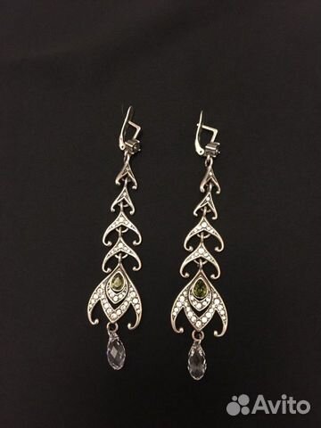 Серьги Jenavi с кристаллами Swarovski