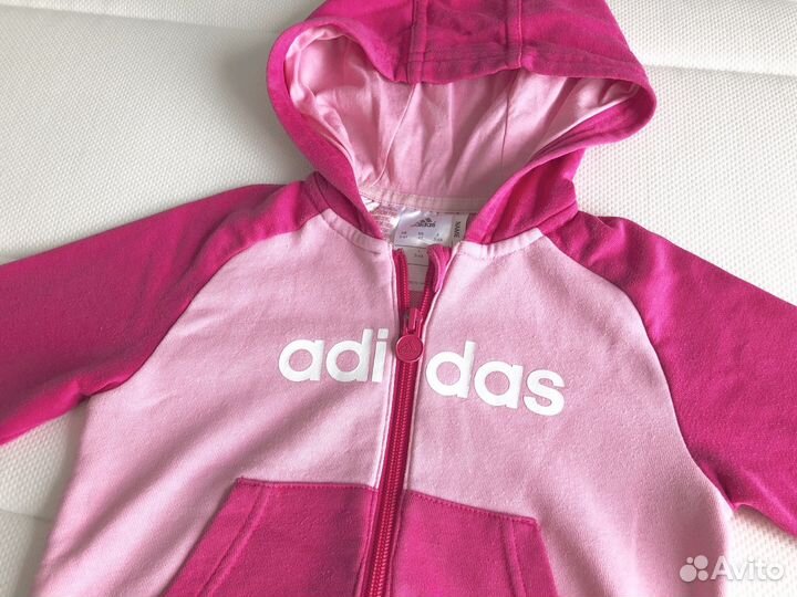 Толстовка кофта для девочки adidas адидас 104