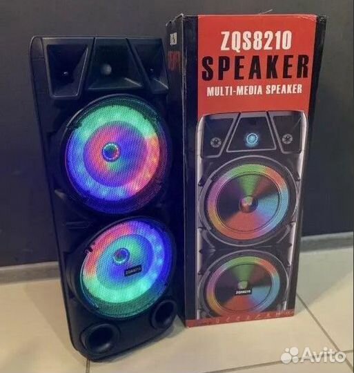 Блютуз колонка большая с микрофоном