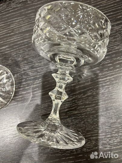 Фужер под шампанское,креманка хрустальная СССР