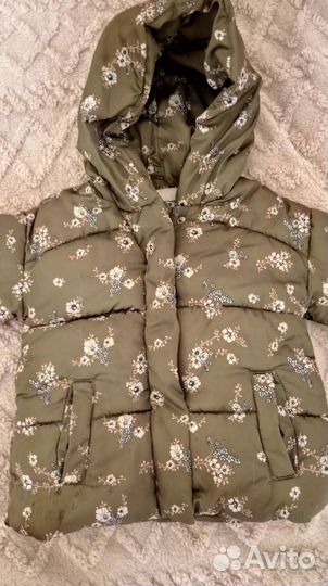 Куртка утепленная для девочки 92 р zara