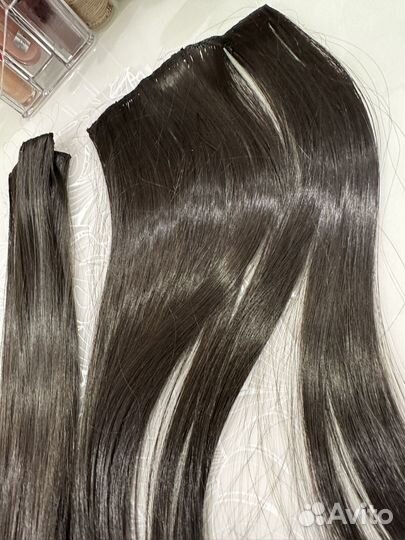 Волосы на заколках 55 см