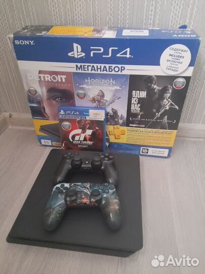 Игровая приставка ps4 slim 1tb