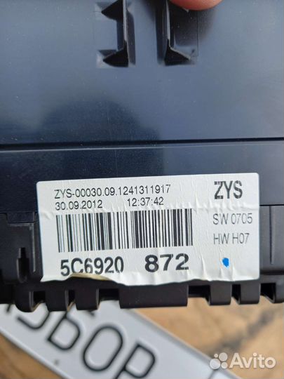 Щиток приборов Фольксваген джетта 6 АКПП