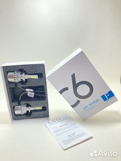 Лед лампы C6 Pro h7 светодиодные