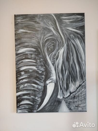 Картина слон 