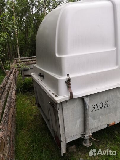 Финский прицеп 3,5х1,5 с пластиковой крышкой