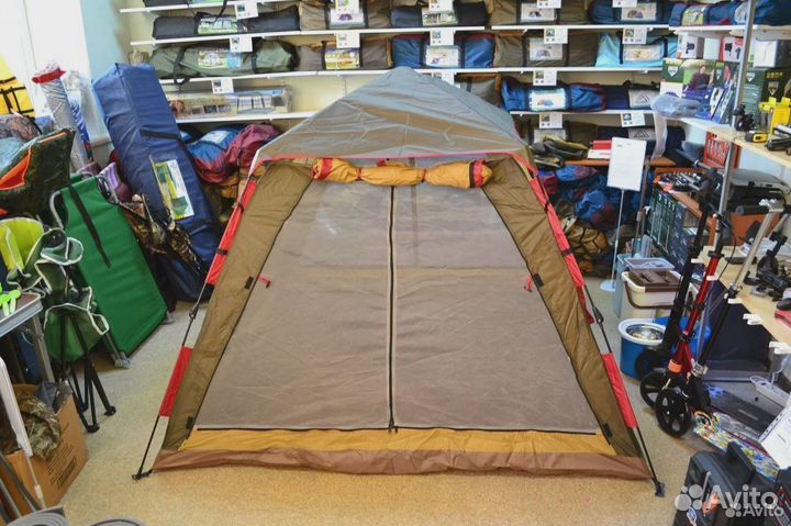 Палатка Для отдыха 3х местная, полуавтомат