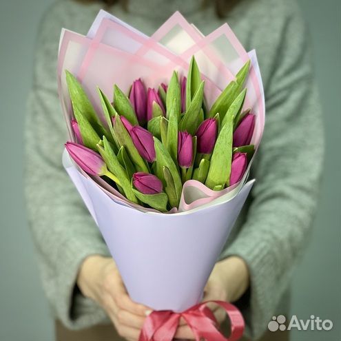 Цветы - букет тюльпанов с доставкой