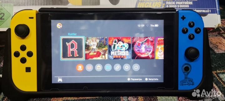 Игровая приставка nintendo switch прошитая