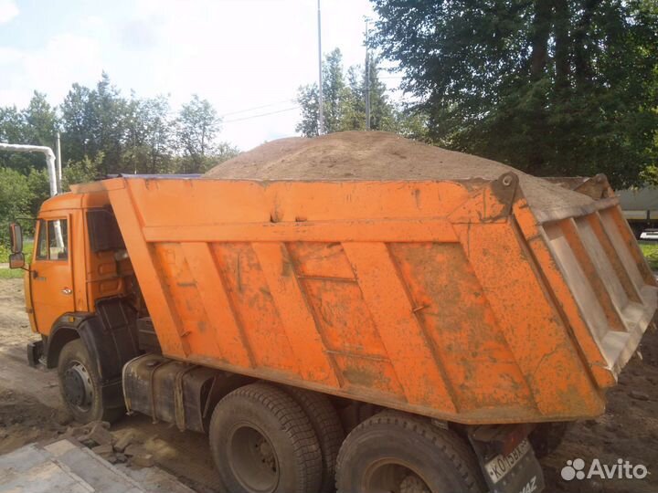 Услуги самосвала, доставка сыпучих материалов