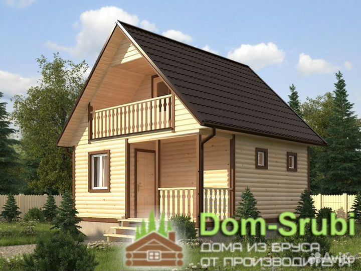 Западная Двина. Хорошая Баня из бруса Б-14 (6х6)