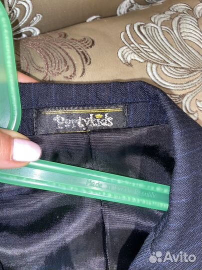 Пиджак брендовый темно-синий школьная форма 140 р