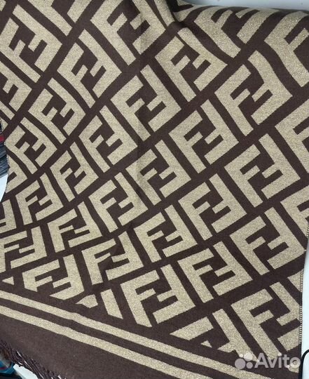 Шарф Fendi коричневый