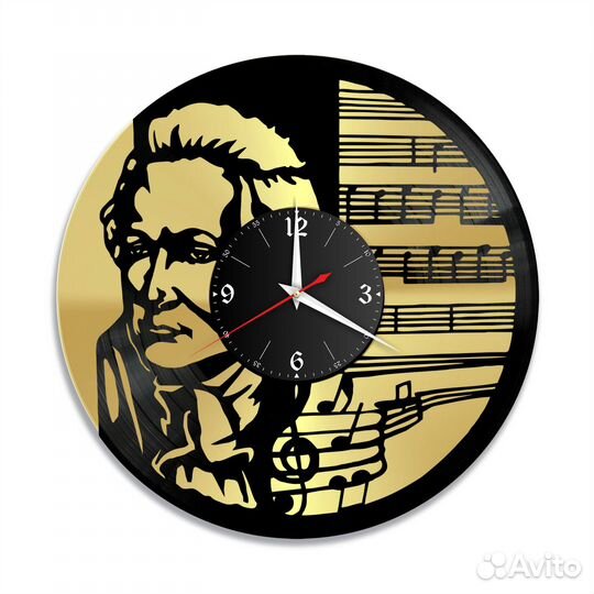 Часы настенные Вольфганг Амадей Моцарт из винила