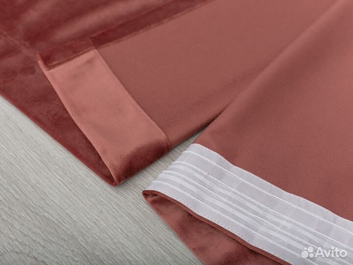 Велюровые шторы премиум класса бархат комплект 2шт