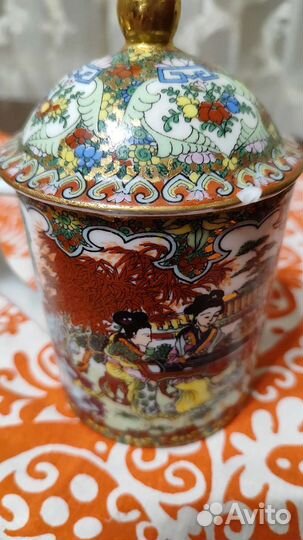 Кружка чайная, Китай Guangznou,ручная роспись