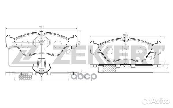 Колодки торм. диск. задн. MB G-Class (W463) 89