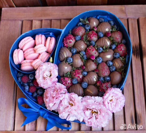 Клубника в шоколаде сердце