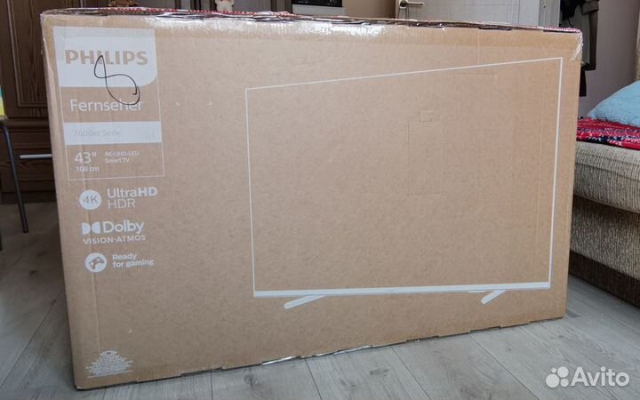 Новый Телевизор Philips 43''(109см) PUS7608/60