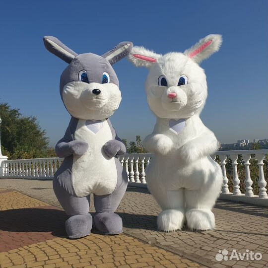 Надувной костюм зайчика