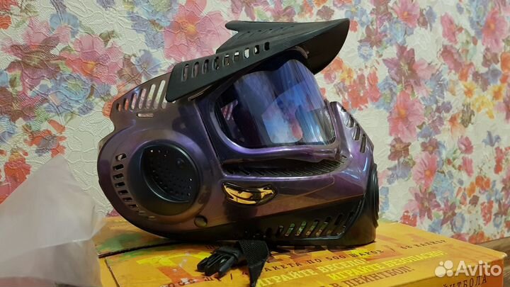 Маска и шары для пейнтбола