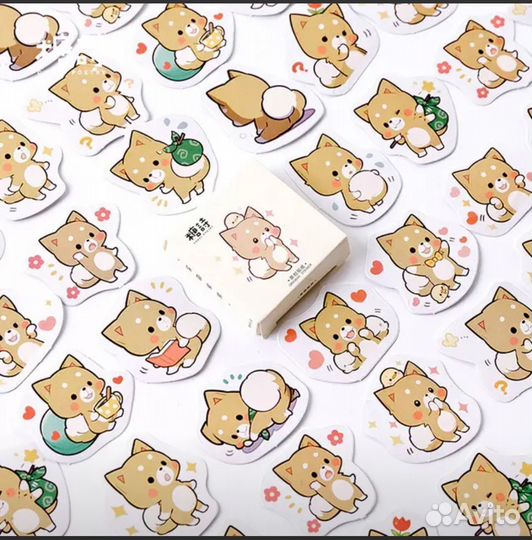 Наклейки с корги