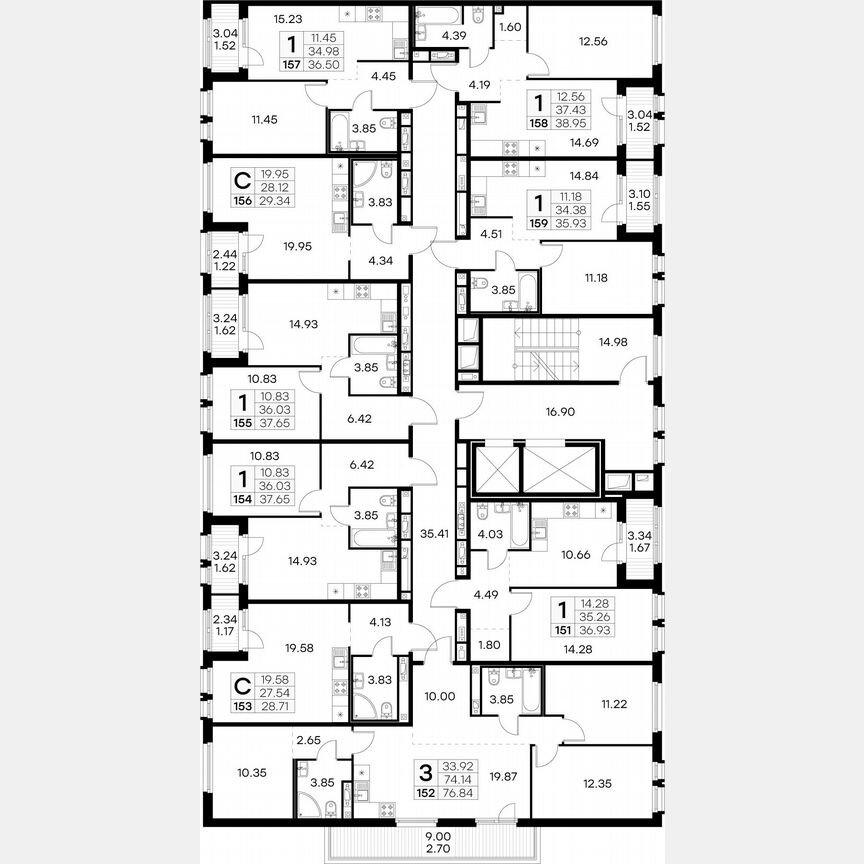 Квартира-студия, 29,3 м², 2/15 эт.