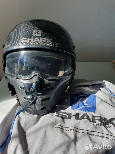 Шлем shark S-drak carbon в отличном состоянии