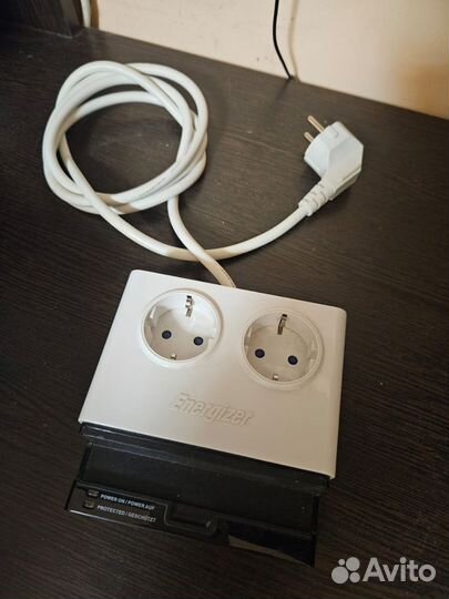 Удлинитель Energizer 1.8 м, 3 USB и 2 розетки