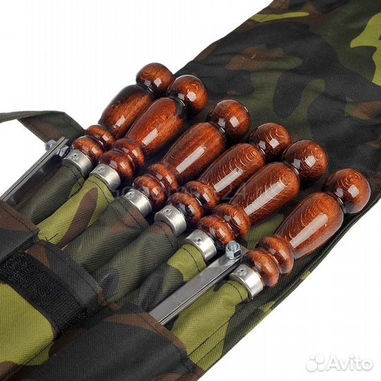 Набор шампуров 6 шт. в чехле