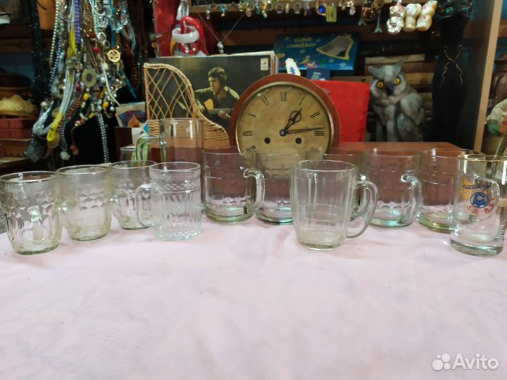 СССР Кружки пивные 0,25-0,5 рюмки лафетники