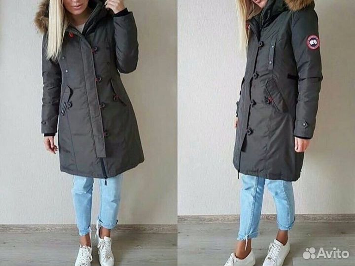 Пуховик с натуральным мехом