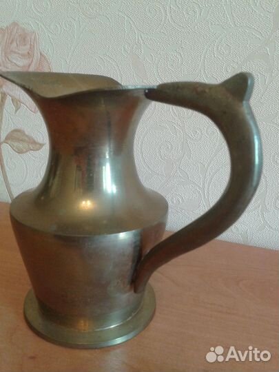 Кувшин латунный 14 см.Германия 70-х годов