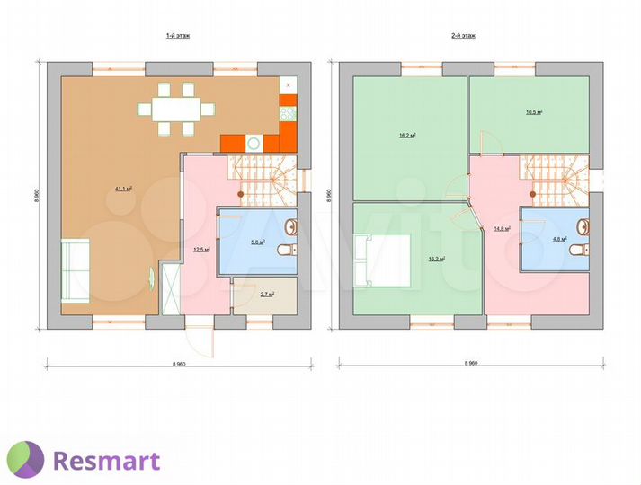Дом 110 м² на участке 5 сот.