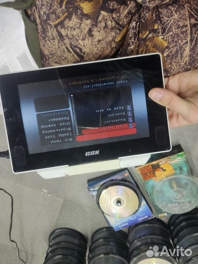 Портативный dvd плеер с USB, c SD+диски