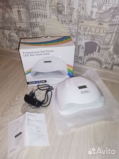 Профессиональная LED лампа для маникюра, новая