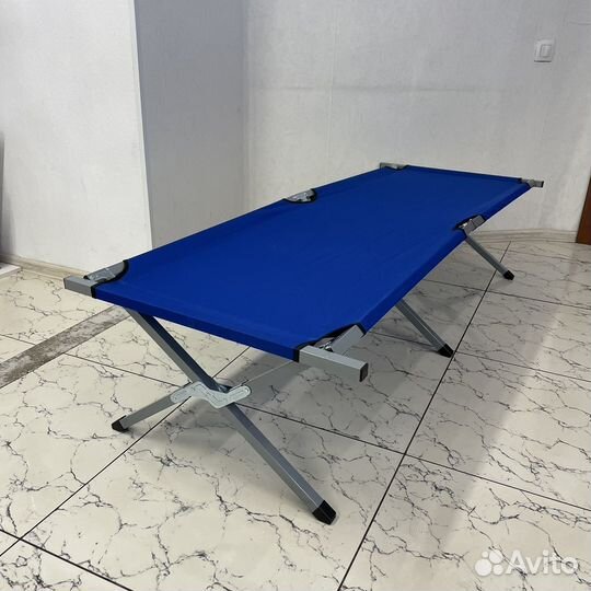 Прочная раскладушка туристическая. Не алюминиевая