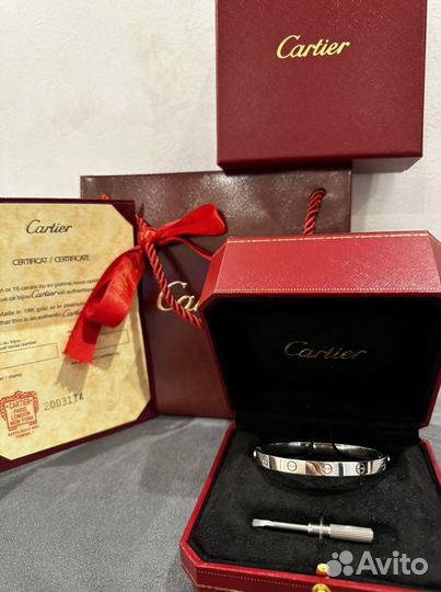 Браслет Cartier love золотой 585 пробы (новый)