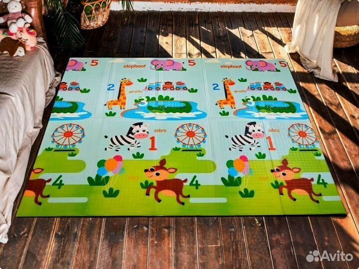 Детский коврик для ползания новый (заводской брак)
