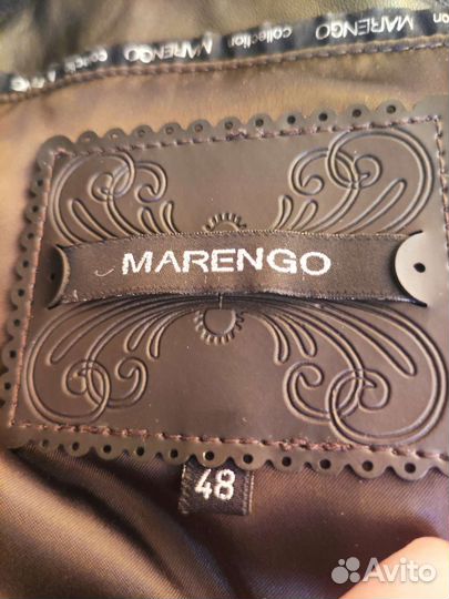 Кожаный плащ женский 48 50