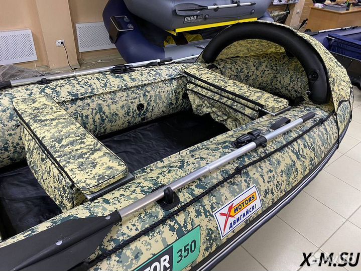 Лодка gladiator E350(X-motors edition,камуфляж)