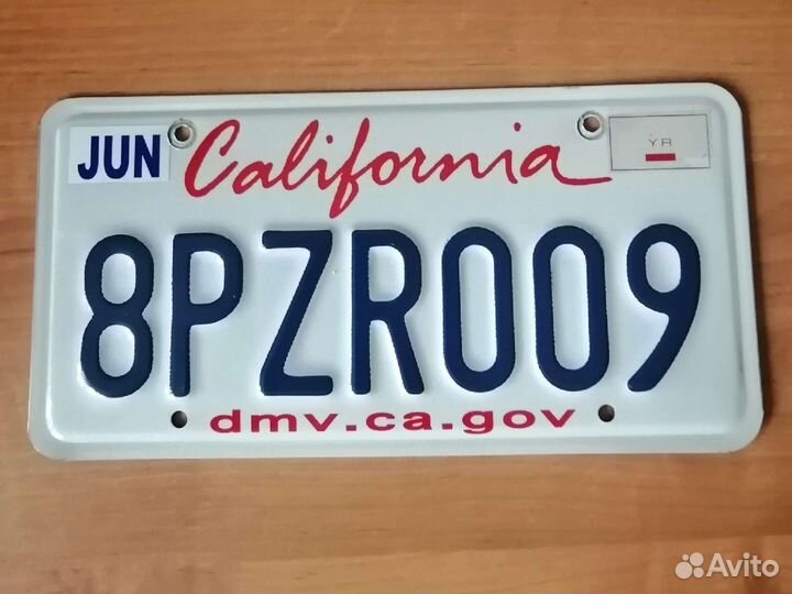 Номер авто США, оригинал