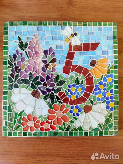 Номер дома. Табличка. Мозаика. Для улицы