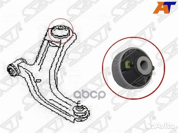 Сайлентблок RR переднего рычага nissan wingroad